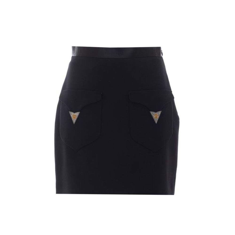 Versace Women Wool Mini Skirt